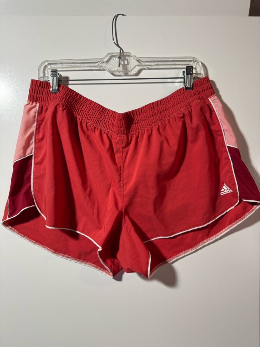 Adidas Red Running Shorts Women’s XL Dolphin Hem Athletic Retro Style